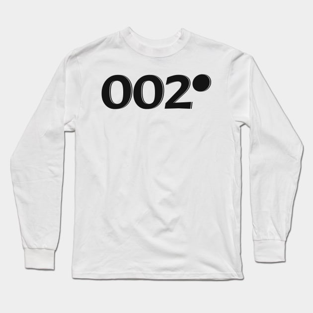 '002 Zero Zero Two' Funny Pickleball Gift Long Sleeve T-Shirt by ourwackyhome